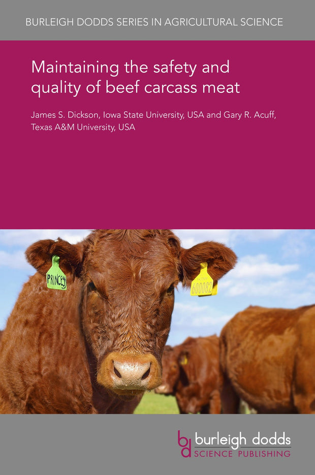 Cover image for Maintaining the safety and quality of beef carcass meat, isbn: 9781838790271