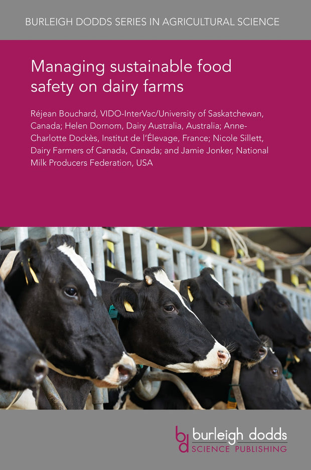 Cover image for Managing sustainable food safety on dairy farms, isbn: 9781838791476