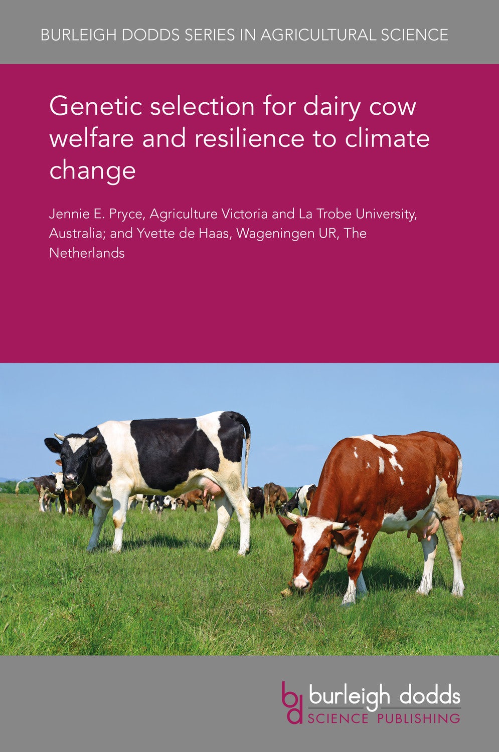 Book cover image for Genetic selection for dairy cow welfare and resilience to climate change ISBN: 9781838791612