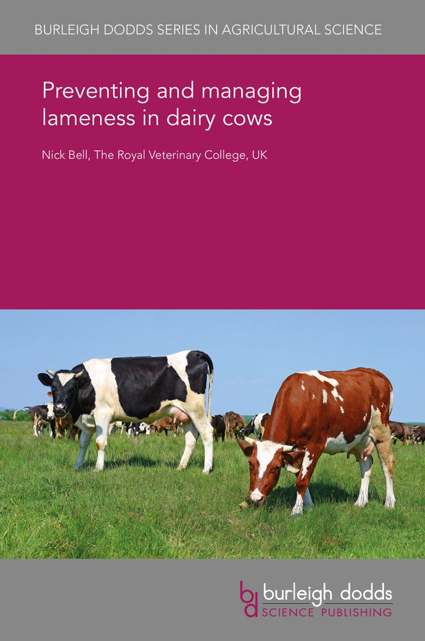 Cover image for Preventing and managing lameness in dairy cows, isbn: 9781838791766