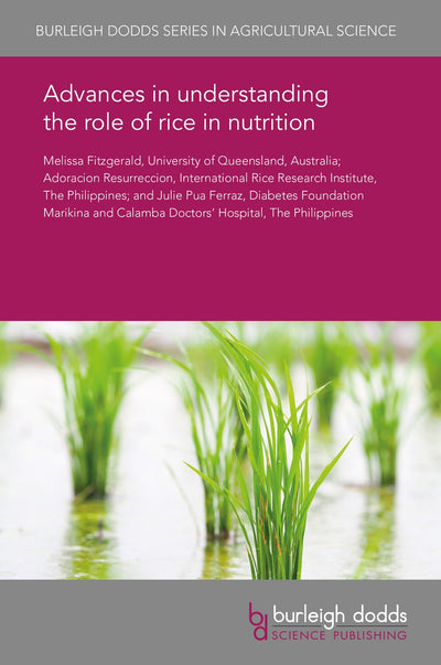 Cover image for Advances in understanding the role of rice in nutrition, isbn: 9781838792534