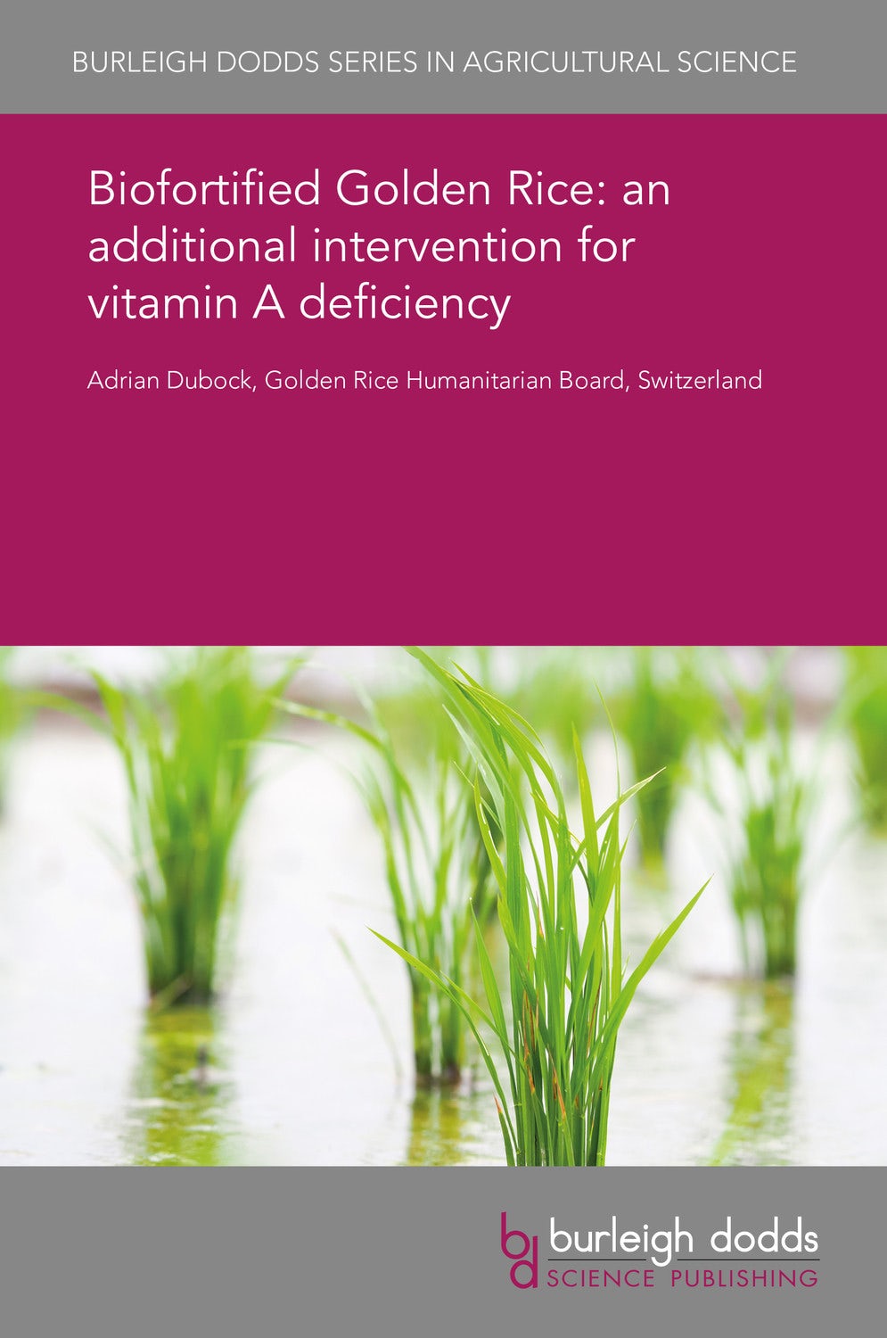 Book cover image for Biofortified Golden Rice: an additional intervention for vitamin A deficiency ISBN: 9781838792558
