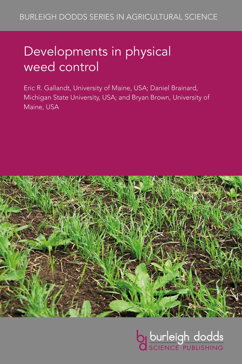 Book cover image for Developments in physical weed control ISBN: 9781838794347