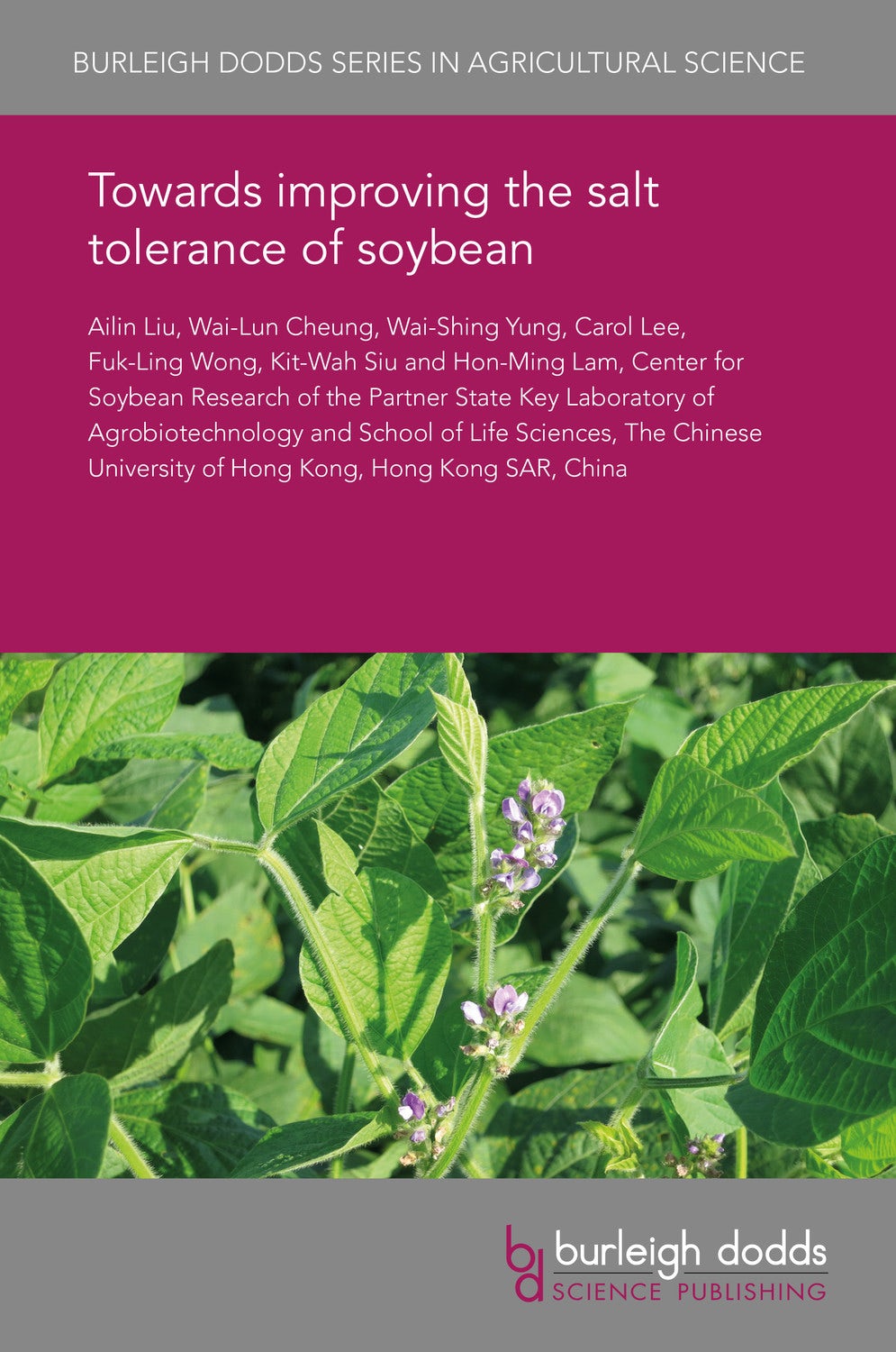 Book cover image for Towards improving the salt tolerance of soybean ISBN: 9781838795610