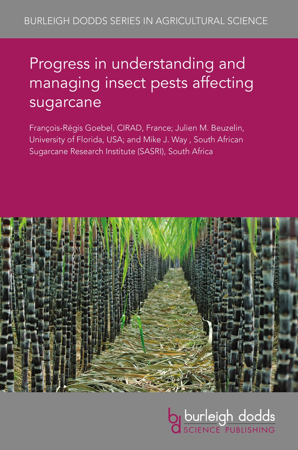 Book cover image for Progress in understanding and managing insect pests affecting sugarcane ISBN: 9781838796020