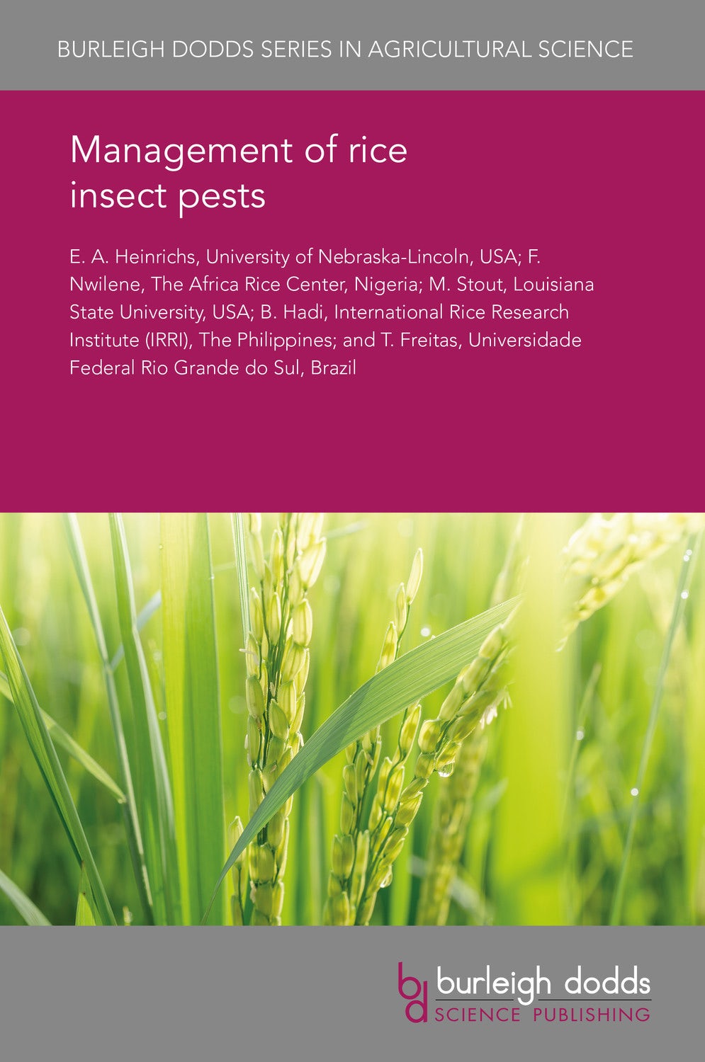 Book cover image for Management of rice insect pests ISBN: 9781838797249