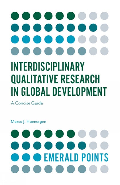 Book cover image for Interdisciplinary Qualitative Research in Global Development ISBN: 9781839092329