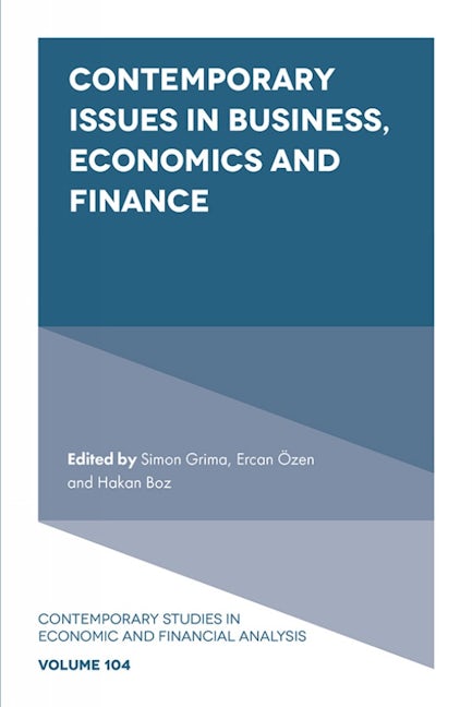 Book cover image for Contemporary Issues in Business, Economics and Finance ISBN: 9781839096051