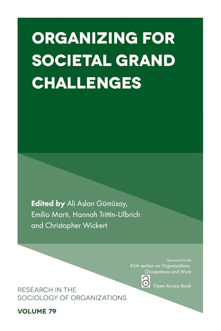 Book cover image for Organizing for Societal Grand Challenges ISBN: 9781839098291