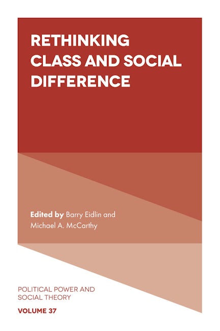 Book cover image for Rethinking Class and Social Difference ISBN: 9781839820212