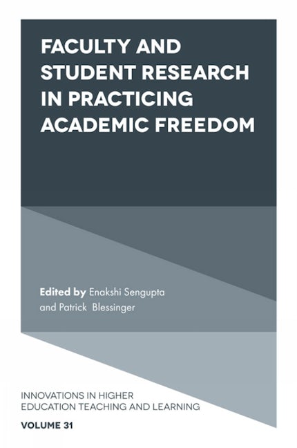 Book cover image for Faculty and Student Research in Practicing Academic Freedom ISBN: 9781839827013