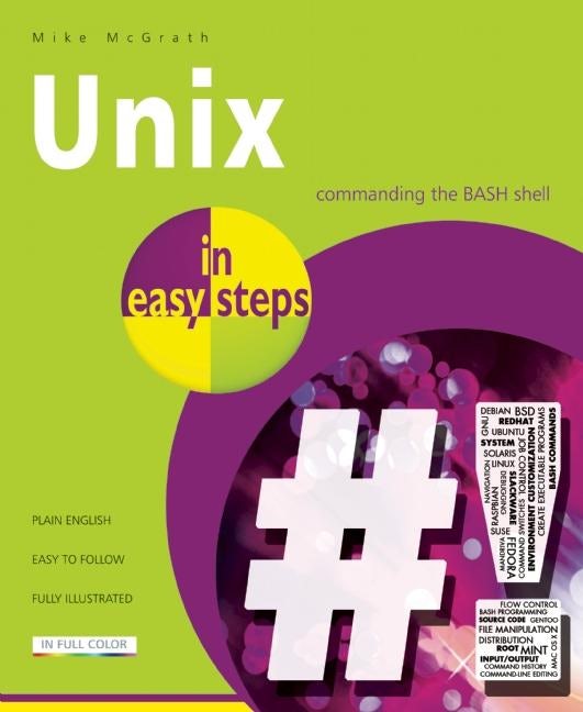 Book cover image for Unix in easy steps ISBN: 9781840786224