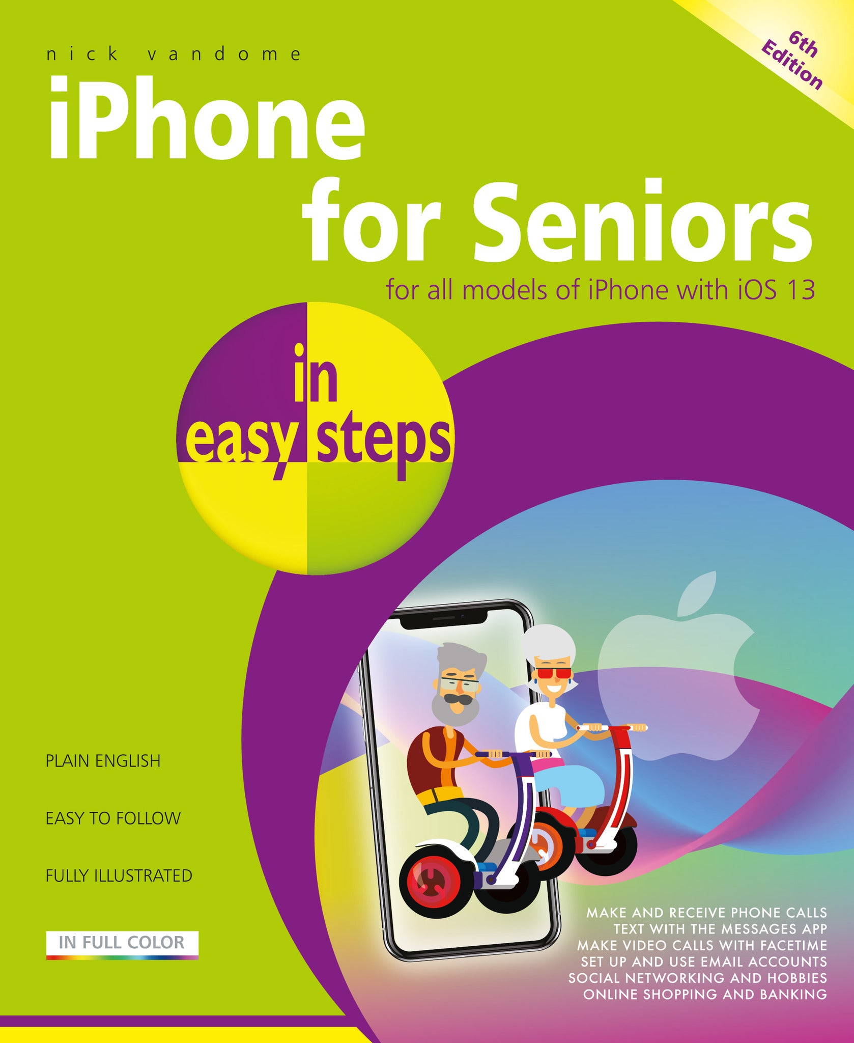 Cover image for iPhone for Seniors in easy steps ISBN 9781840788624