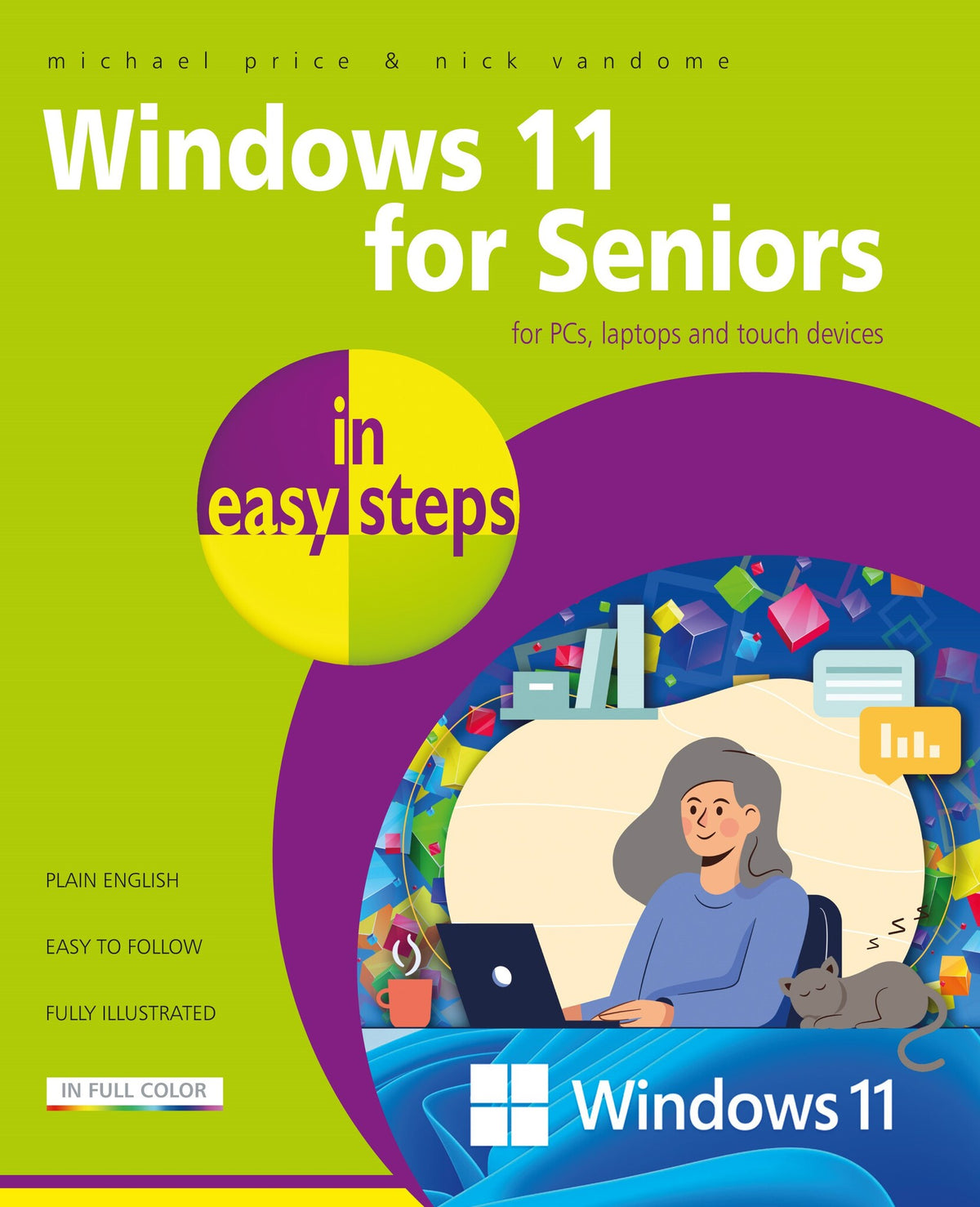 Cover image for Windows 11 for Seniors in easy steps ISBN 9781840789331