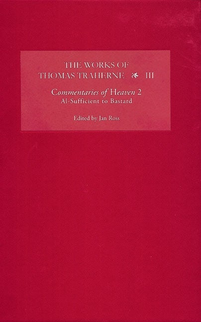 Book cover image for The Works of Thomas Traherne III ISBN: 9781843841364