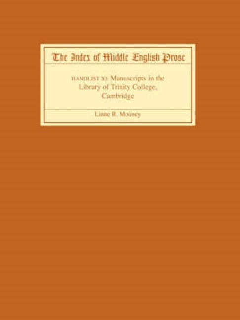 Book cover image for The Index of Middle English Prose, Handlist XI ISBN: 9781843841463