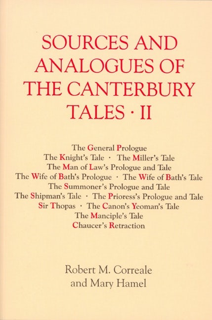 Book cover image for Sources and Analogues of the Canterbury Tales: vol. II [pb] ISBN: 9781843841906