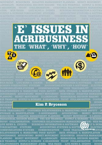 Cover image for E' Issues in Agribusiness, isbn: 9781845930714
