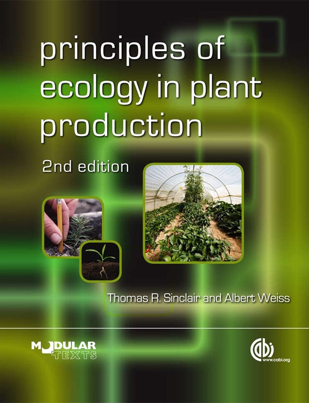 Cover image for Principles of Ecology in Plant Production, isbn: 9781845936549