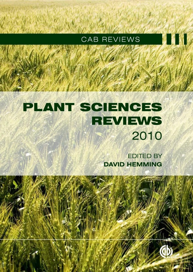 Cover image for Plant Sciences Reviews 2010, isbn: 9781845938789