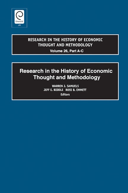 Research in the History of Economic Thought and Methodology (Part A, B & C)