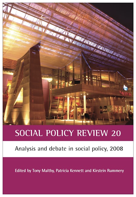Book cover image for Social Policy Review 20 ISBN: 9781847420763