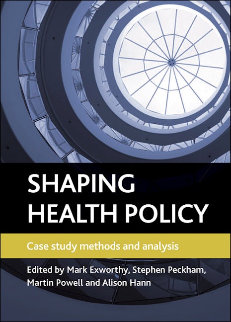 Book cover image for Shaping health policy ISBN: 9781847427571
