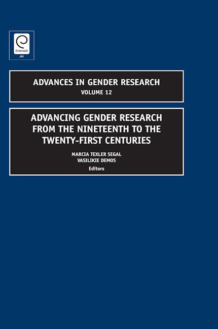 Book cover image for Advancing Gender Research from the Nineteenth to the Twenty-First Centuries ISBN: 9781848550261