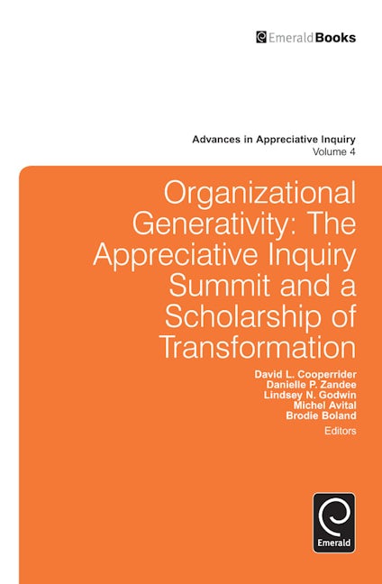 Book cover image for Organizational Generativity ISBN: 9781848554887