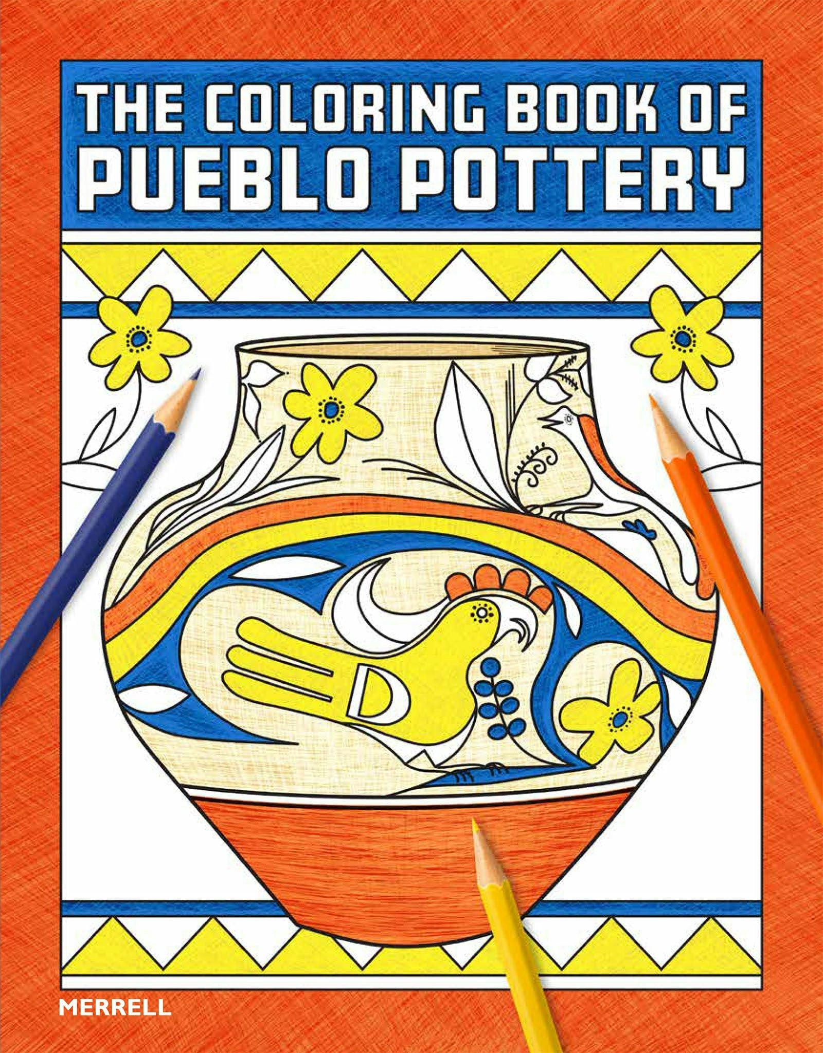 Book cover image for The Coloring Book of Pueblo Pottery ISBN: 9781858947044