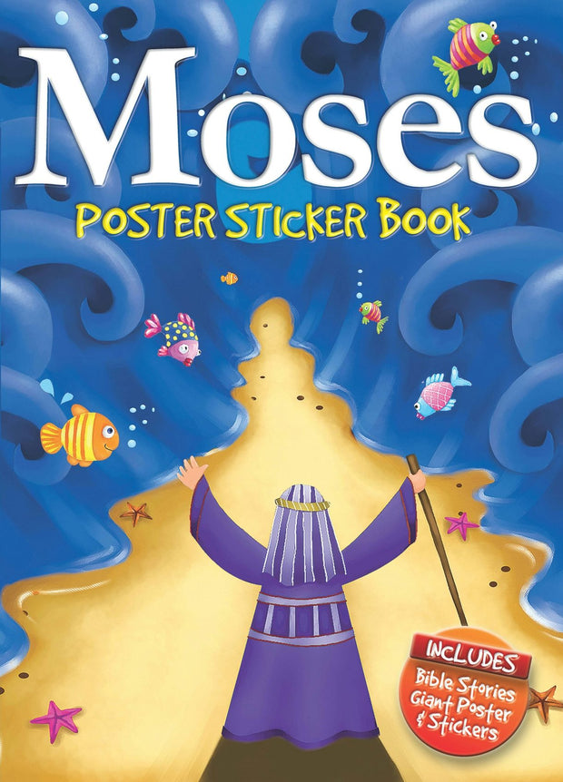 Cover image for Moses Poster Sticker Book, isbn: 9781859858936