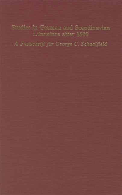 Studies in German & Scandinavian Lit. after 1500