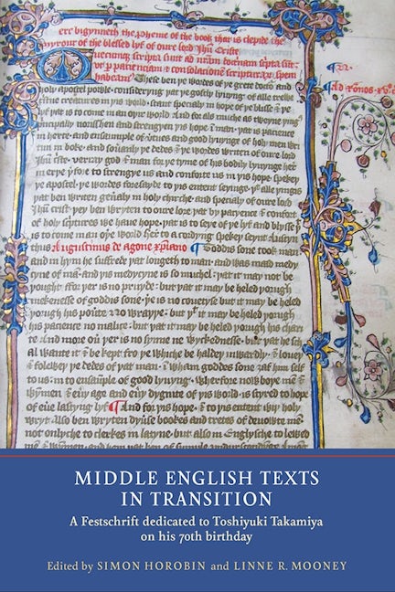 Book cover image for Middle English Texts in Transition ISBN: 9781903153536