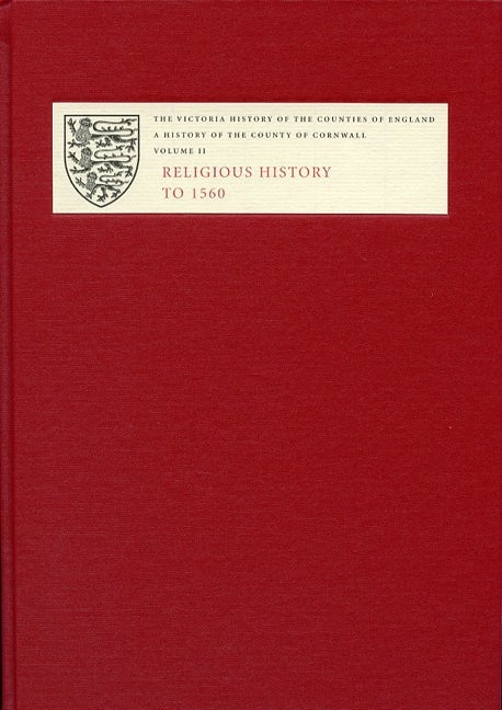 Book cover image for A History of the County of Cornwall ISBN: 9781904356127