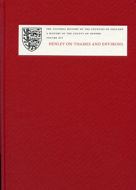 Book cover image for A History of the County of Oxford ISBN: 9781904356387