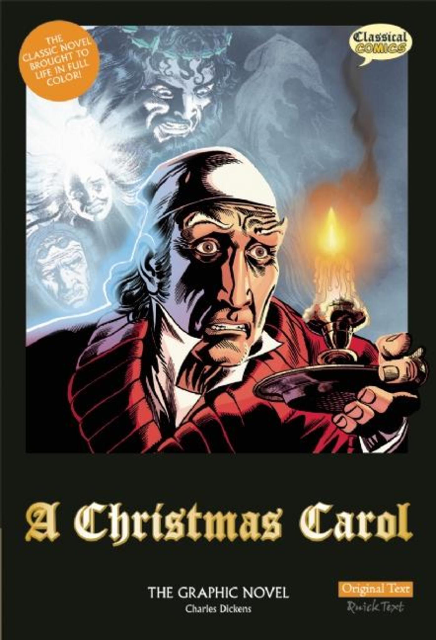 Cover image for A Christmas Carol The Graphic Novel: Original Text ISBN 9781907127403