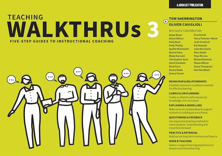 Book cover image for Teaching WalkThrus 3: Five-step guides to instructional coaching ISBN: 9781915261137