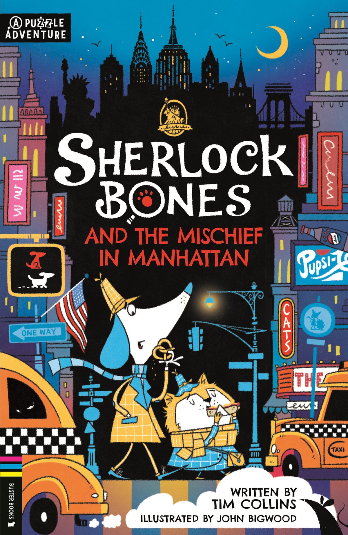 Cover image for Sherlock Bones and the Mischief in Manhattan ISBN 9781916763180