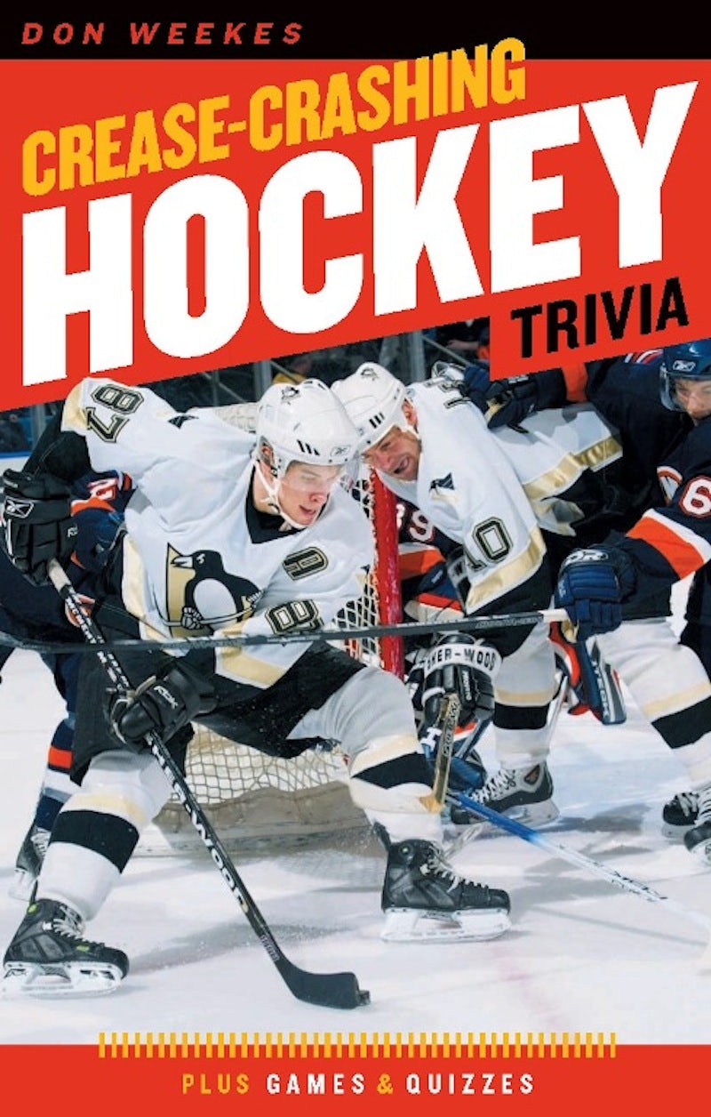 Book cover image for Crease-Crashing Hockey Trivia ISBN: 9781926685113
