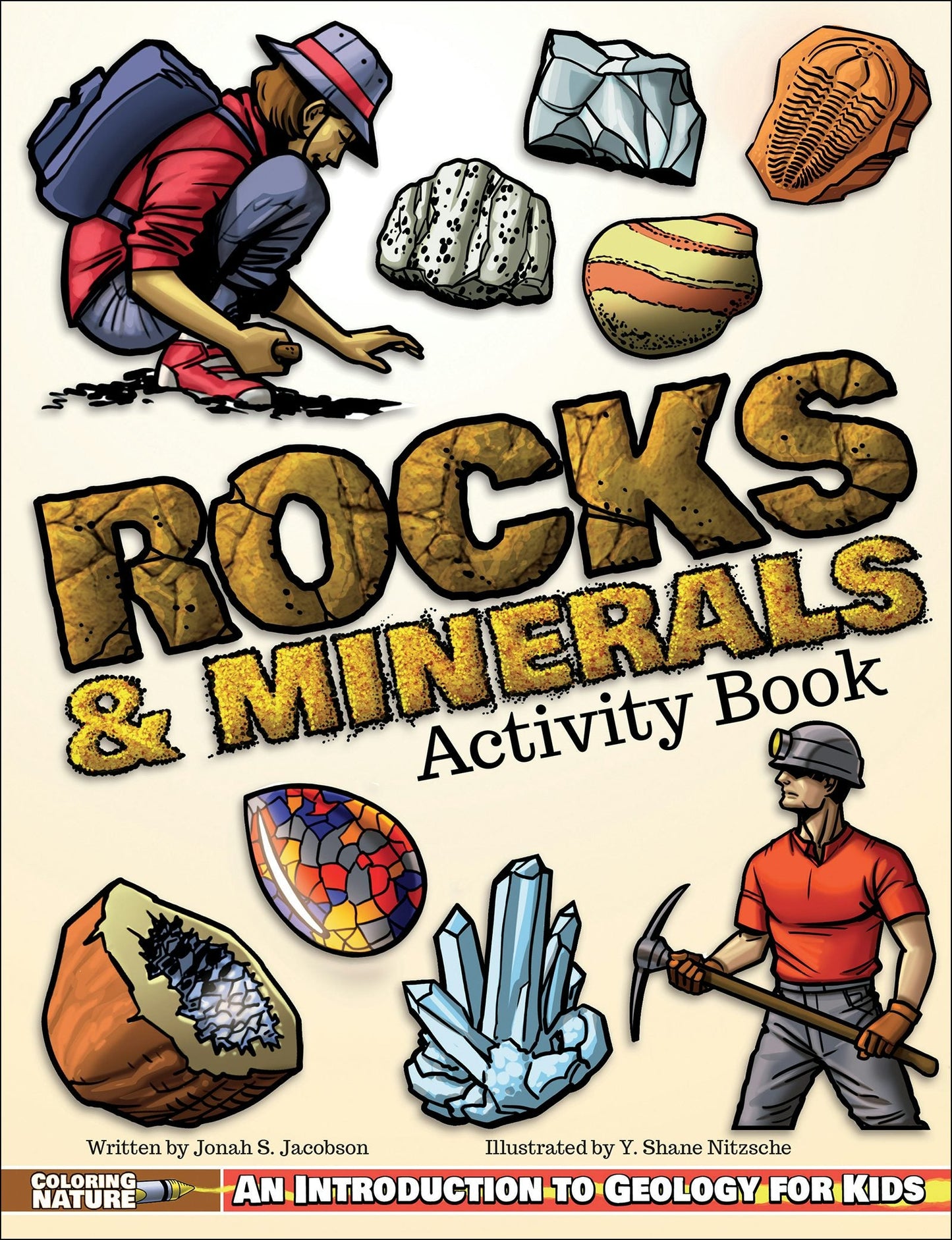 Book cover image for Rocks & Minerals Activity Book ISBN: 9781940647487