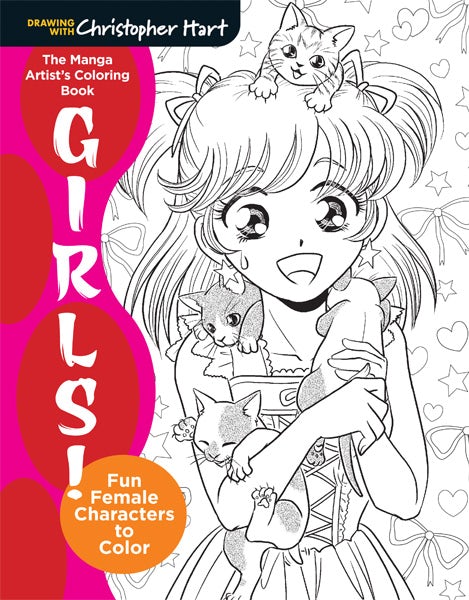 Book cover image for Manga Artist's Coloring Book: Girls! ISBN: 9781942021681