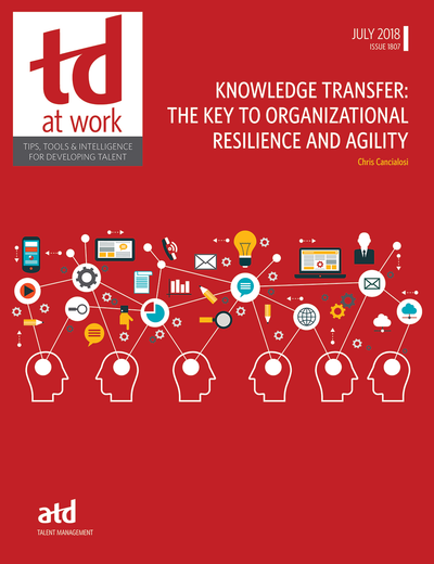 Cover image for Knowledge Transfer: The Key to Organizational Resilience and Agility, isbn: 9781949036251