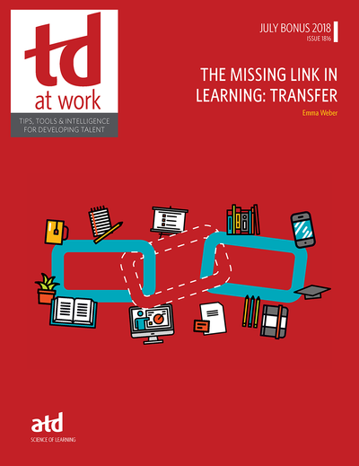 Cover image for The Missing Link in Learning: Transfer, isbn: 9781949036275