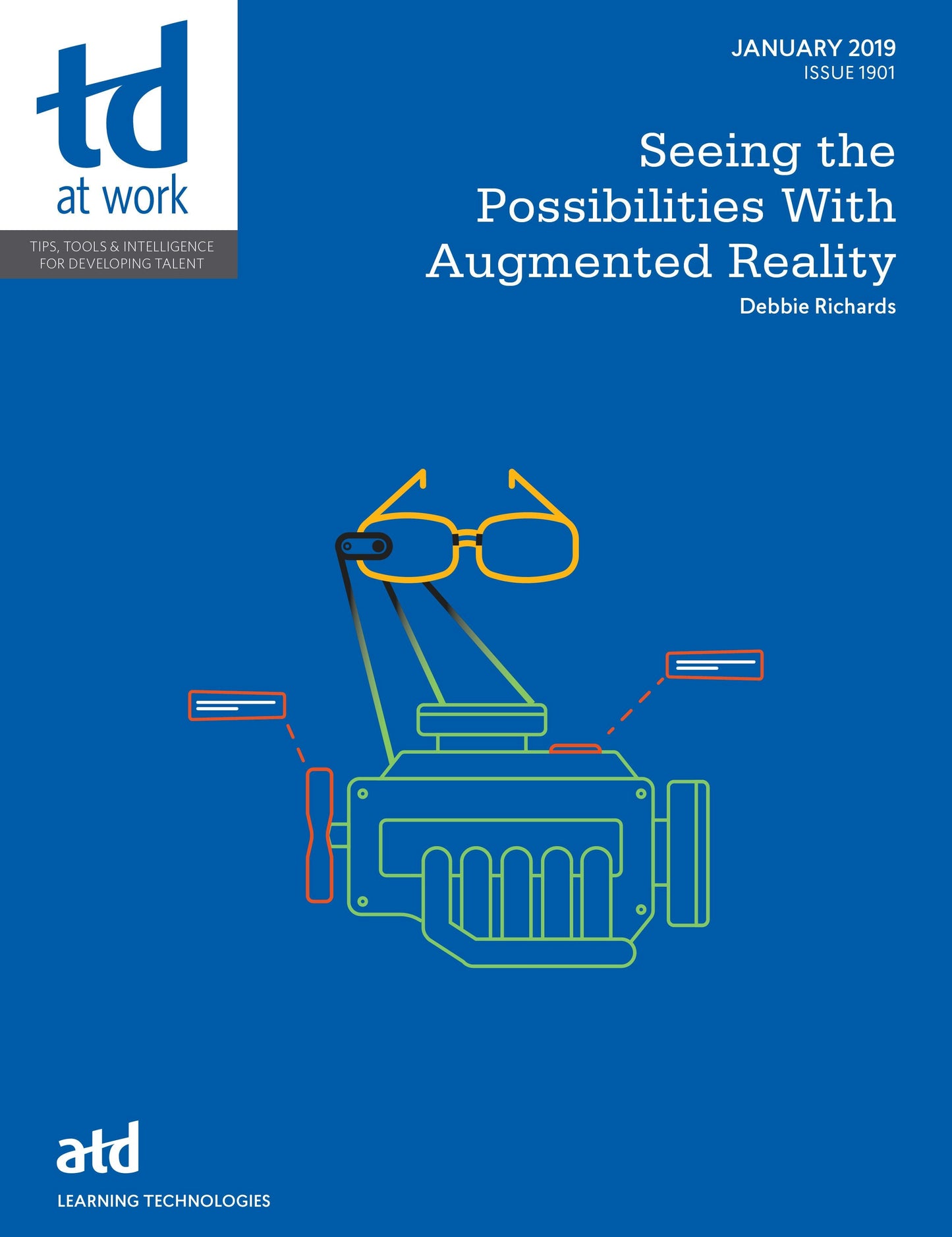 Book cover image for Seeing the Possibilities With Augmented Reality ISBN: 9781949036602