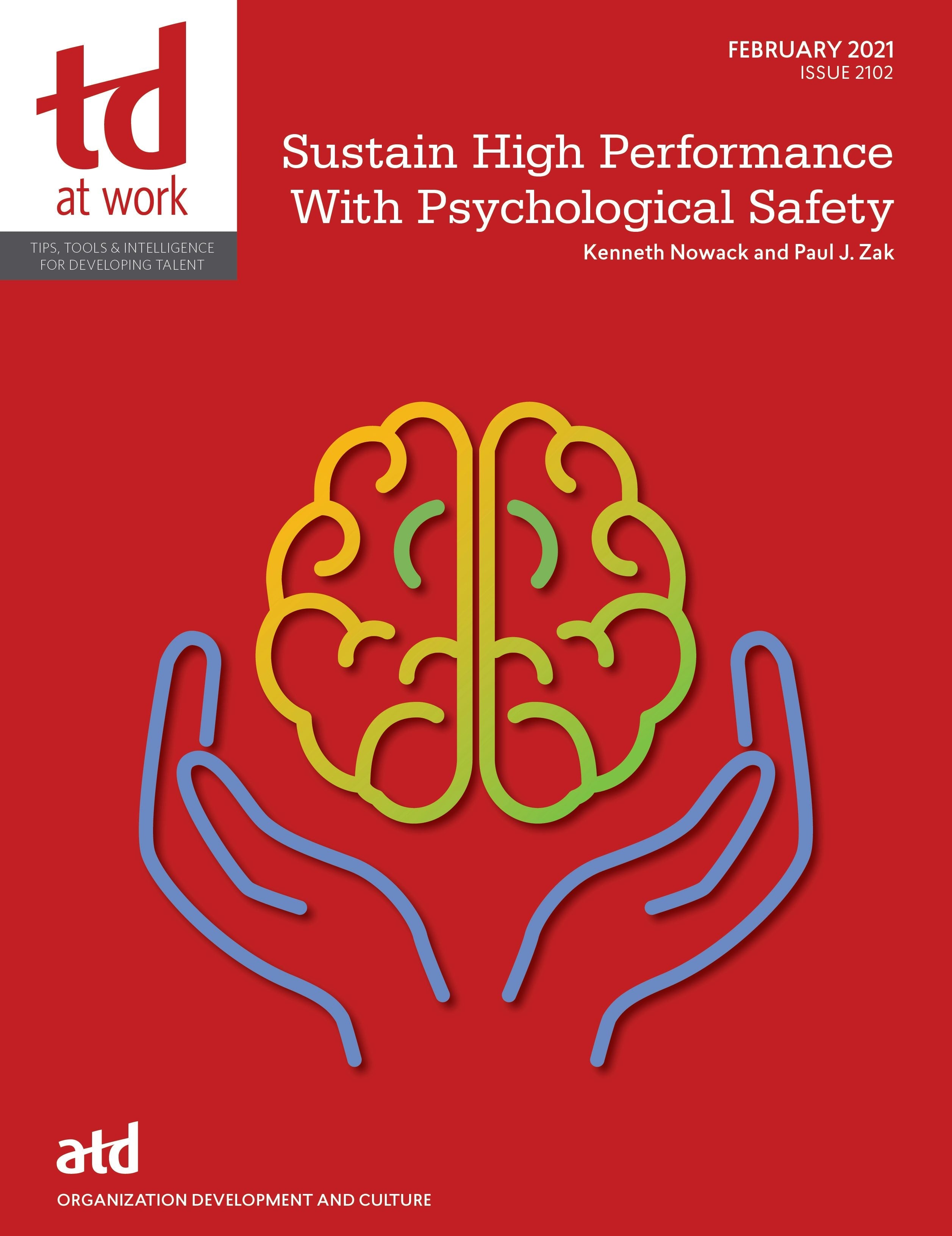 Book cover image for Sustain High Performance With Psychological Safety ISBN: 9781952157783
