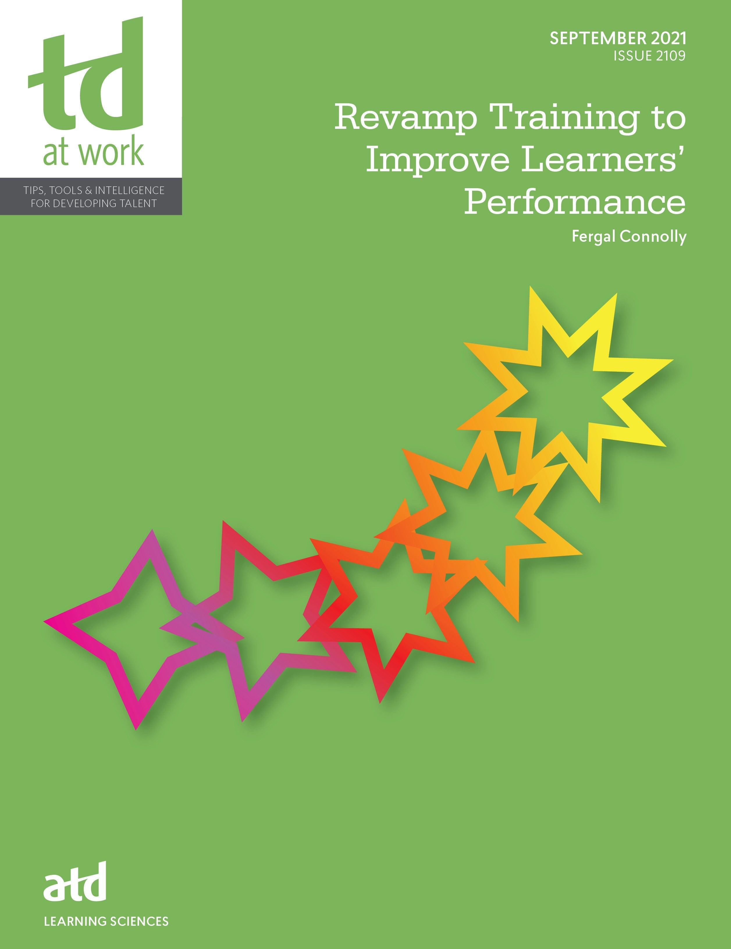 Book cover image for Revamp Training to Improve Learners’ Performance ISBN: 9781952157974