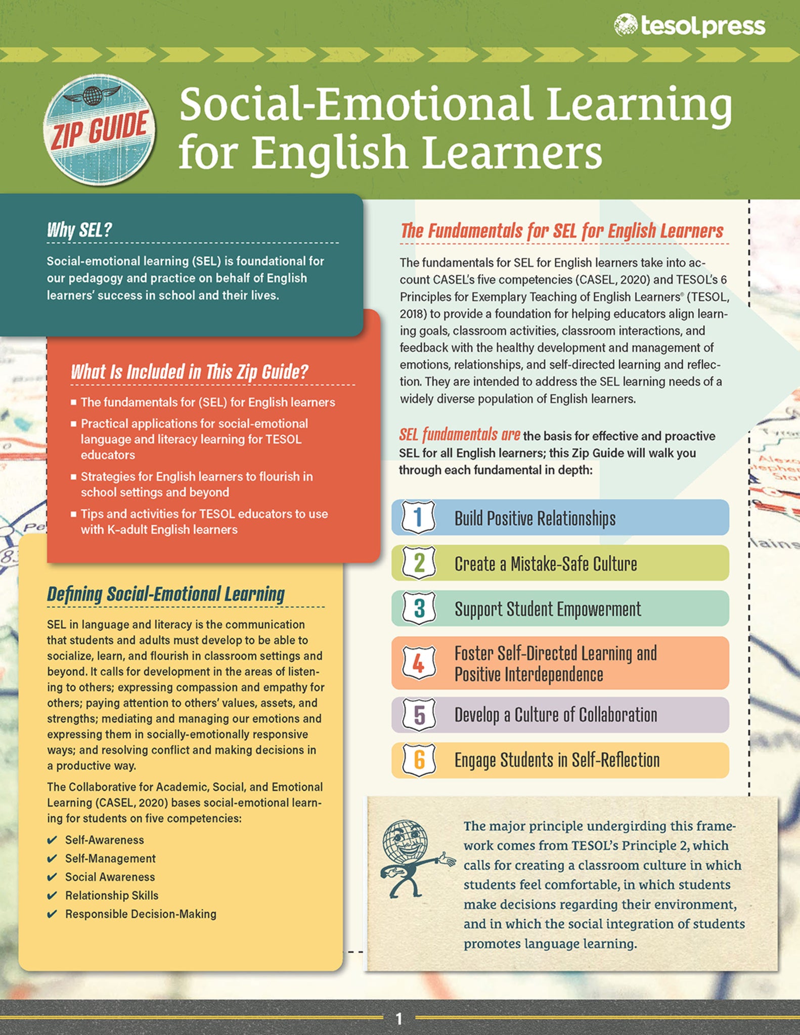 Cover image for TESOL Zip Guide: Social-Emotional Learning for English Learners ISBN 9781953745057