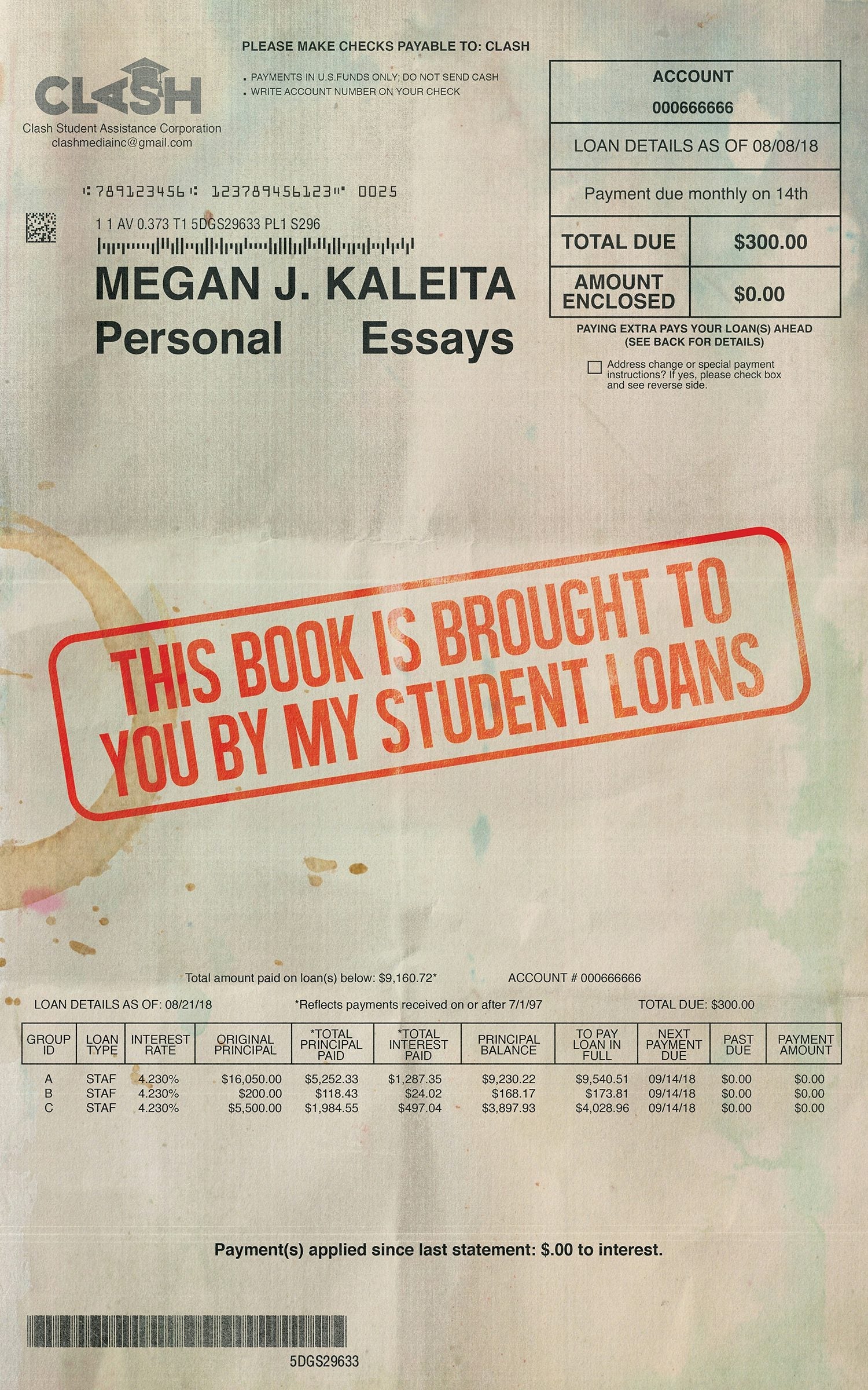 Book cover image for This Book is Brought to You by My Student Loans ISBN: 9781955904469