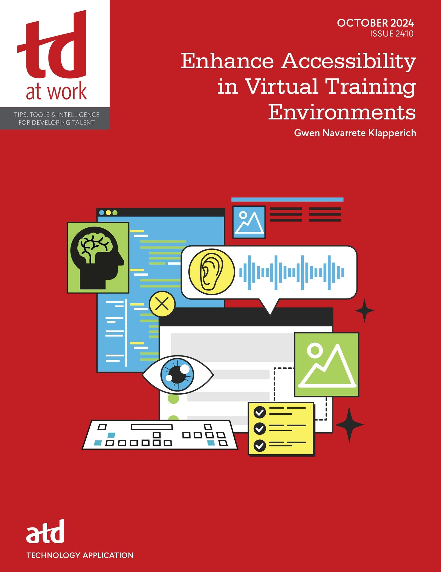 Book cover image for Enhancing Accessibility in Virtual Training Environments ISBN: 9781960231147