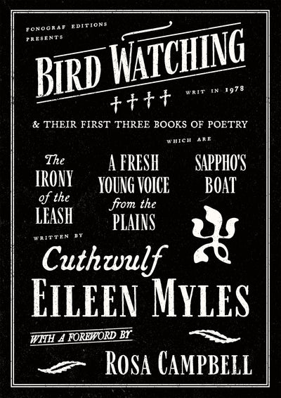 Cover image for Bird Watching and their First Three Books of Poetry, isbn: 9781964499550